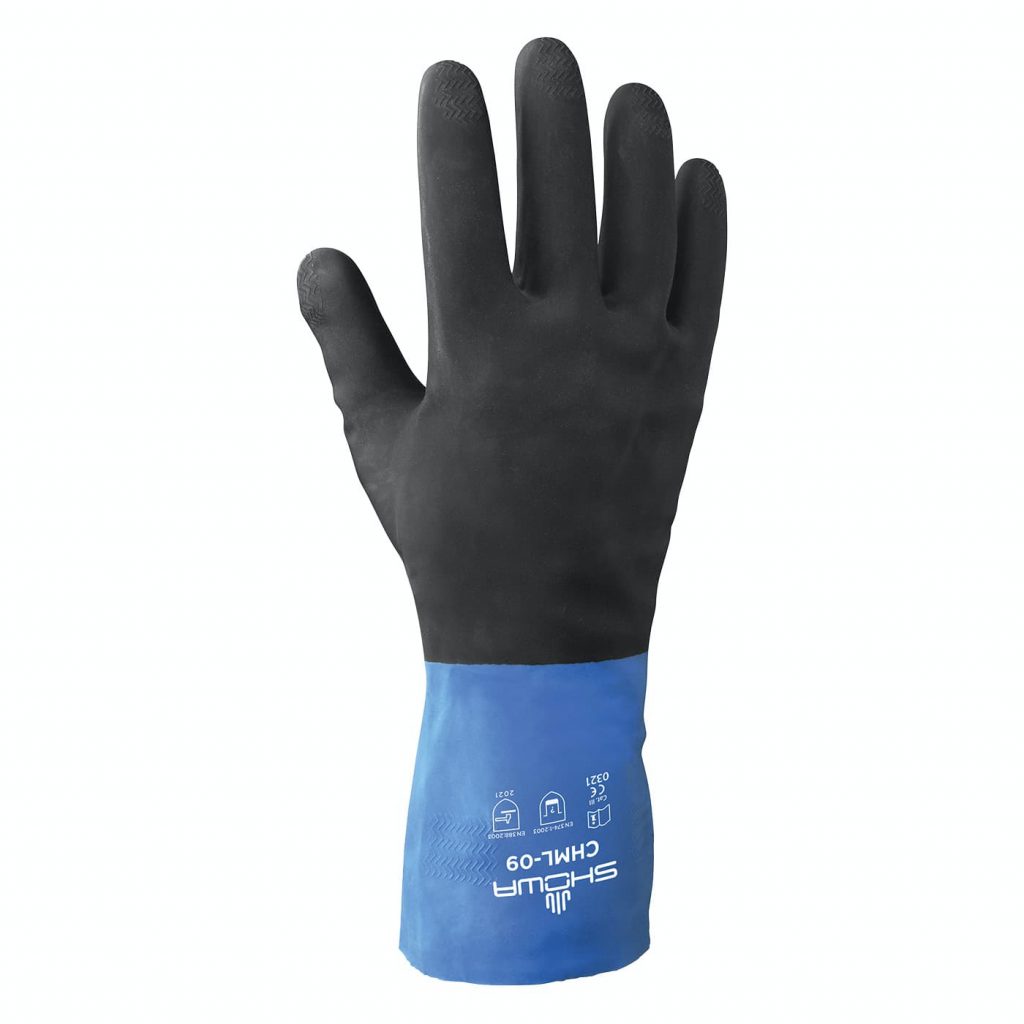 Showa CHM Chemmaster Neoprene Over Latex Glove - Spill Control